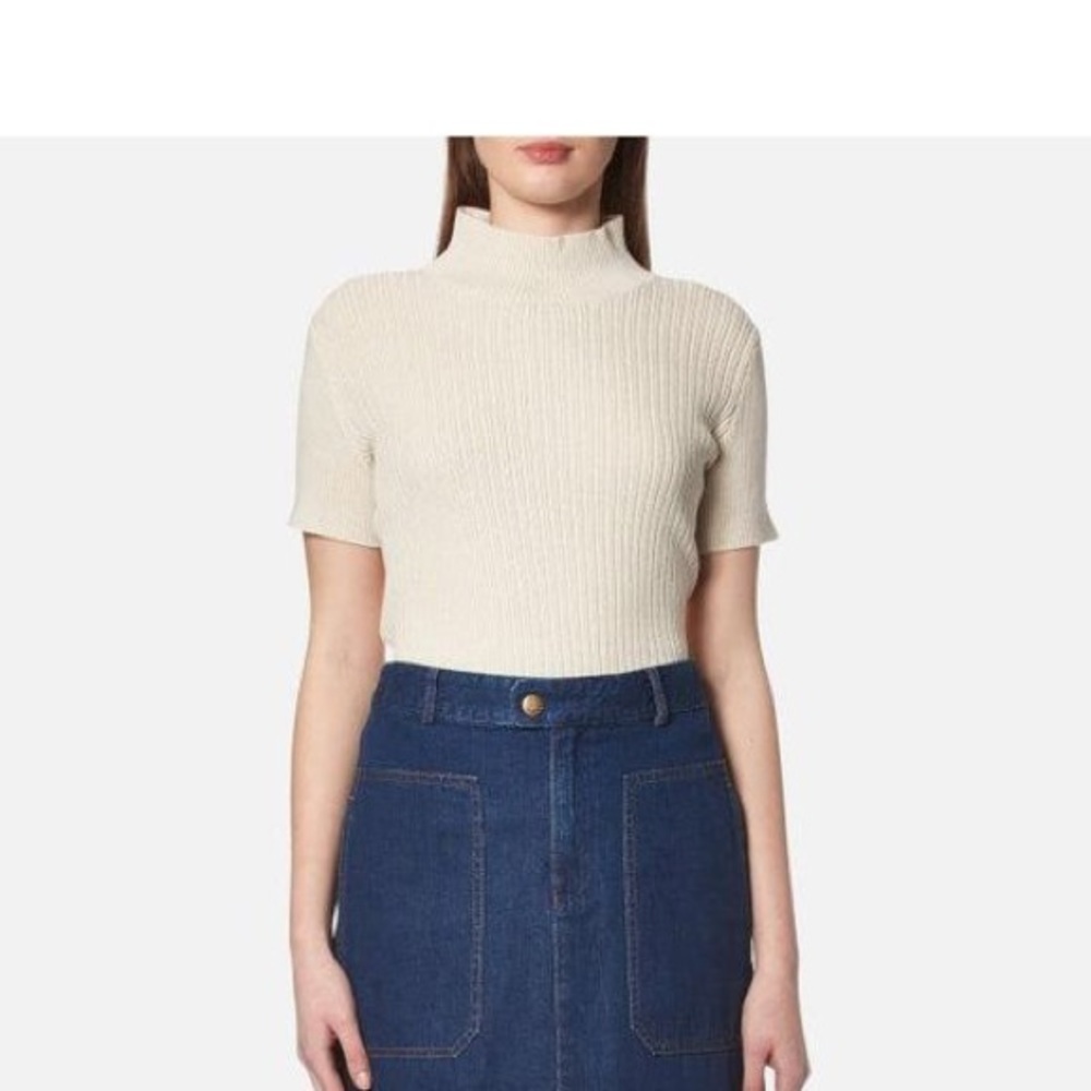 APC ribbed mock neck sweater